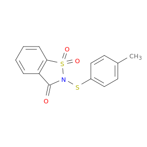 1,2-Benzisothiazol-3(2H)-one, 2-[(4-methylphenyl)thio]-, 1,1-dioxide
