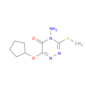 1,2,4-Triazin-5(4H)-one,4-amino-6-(cyclopentyloxy)-3-(methylthio)-