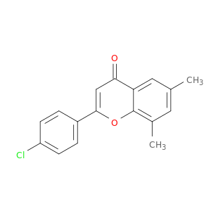 4H-1-Benzopyran-4-one, 2-(4-chlorophenyl)-6,8-dimethyl-
