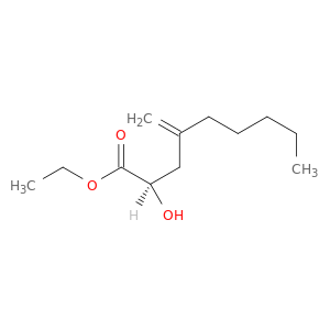 Nonanoic acid, 2-hydroxy-4-methylene-, ethyl ester, (2R)-