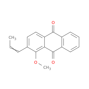 9,10-Anthracenedione, 1-methoxy-2-(1-propenyl)-