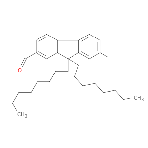 9H-Fluorene-2-carboxaldehyde, 7-iodo-9,9-dioctyl-