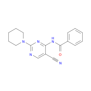 Benzamide, N-[5-cyano-2-(1-piperidinyl)-4-pyrimidinyl]-