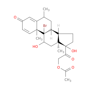 9-BROMO-11,17-DIHYDROXY-6-METHYL-3,20-DIOXOPREGNA-1,4-DIEN-21-YL ACETATE