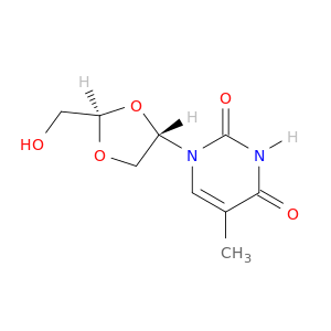 (+)-(2R,4S)-1-(2-(HYDROXYMETHYL)-1,3-DIOXOLAN-4-YL)THYMINE