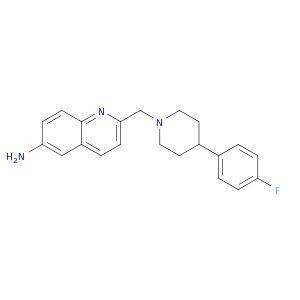 6-Quinolinamine, 2-[[4-(4-fluorophenyl)-1-piperidinyl]methyl]-