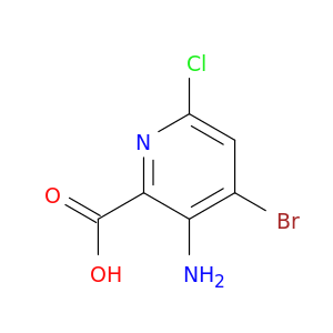 3-氨基-4-溴-6-4-氯-2-吡啶甲酸