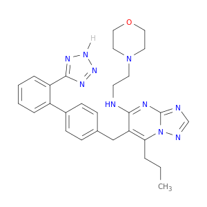 [1,2,4]Triazolo[1,5-a]pyrimidin-5-amine,N-[2-(4-morpholinyl)ethyl]-7-propyl-6-[[2'-(2H-tetrazol-5-yl)[1,1'-biphenyl]-4-yl]methyl]-