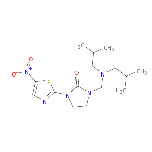 1-((BIS(2-METHYLPROPYL)AMINO)METHYL)-3-(5-NITRO-THIAZOL-2-YL)-2-IMIDAZOLIDINONE
