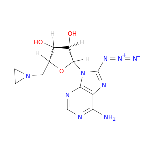 Adenosine, 8-azido-5'-(1-aziridinyl)-5'-deoxy-