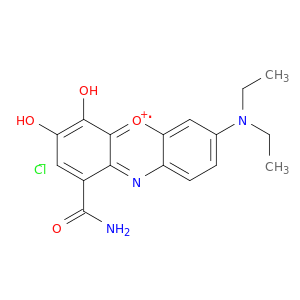 1-氨基甲酰基-7-(二乙氨基)-3,4-二羟基吩恶嗪-5-鎓氯化物