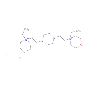4,4'-(1,4-Piperazinediyldiethylene)bis[4-ethylmorpholiniumiodide] (6CI)