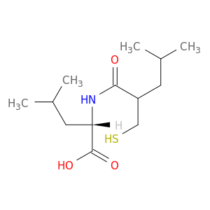 L-Leucine, N-[2-(mercaptomethyl)-4-methyl-1-oxopentyl]-