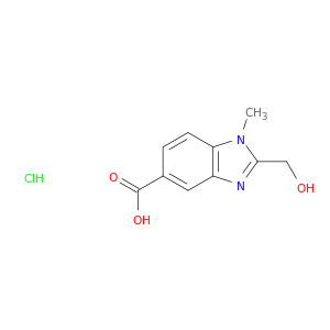 2-(Hydroxymethyl)-1-methyl-1H-1,3-benzodiazole-5-carboxylic acid hydrochloride