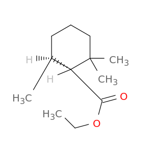 Cyclohexanecarboxylic acid, 2,2,6-trimethyl-, ethyl ester, (1R,6S)-