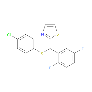 Thiazole, 2-[[(4-chlorophenyl)thio](2,5-difluorophenyl)methyl]-