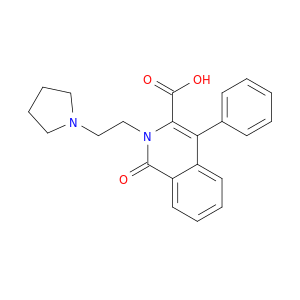 3-Isoquinolinecarboxylicacid, 1,2-dihydro-1-oxo-4-phenyl-2-[2-(1-pyrrolidinyl)ethyl]-