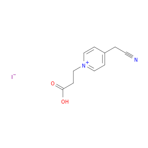 Pyridinium, 1-(2-carboxyethyl)-4-(cyanomethyl)-, iodide