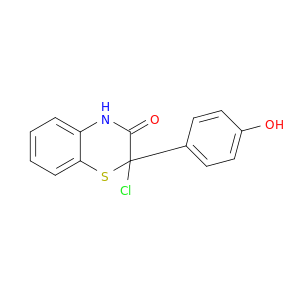2H-1,4-Benzothiazin-3(4H)-one, 2-chloro-2-(4-hydroxyphenyl)-