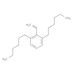 Benzene, 2-ethenyl-1,3-dihexyl-