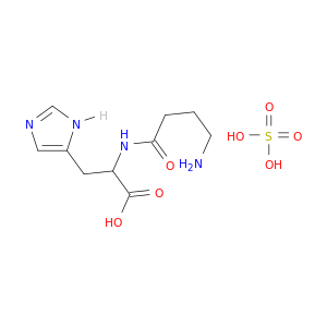 2-(4-aminobutanoylamino)-3-(3H-imidazol-4-yl)propanoic acid; sulfuric acid