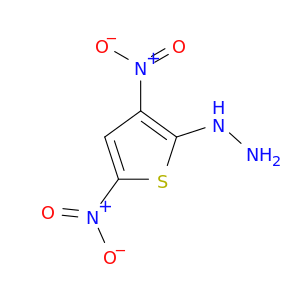 Hydrazine, (3,5-dinitro-2-thienyl)-