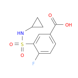 3-(环丙基氨磺酰基)-4-氟苯甲酸