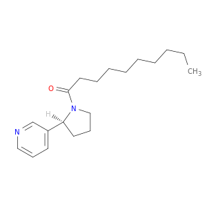Pyrrolidine, 1-(1-oxodecyl)-2-(3-pyridinyl)-, (S)-
