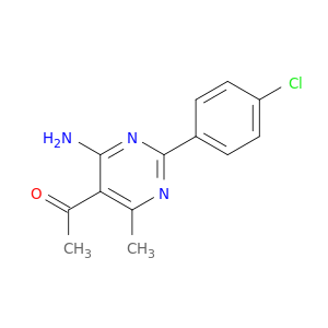 Ethanone, 1-[4-amino-2-(4-chlorophenyl)-6-methyl-5-pyrimidinyl]-