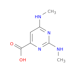 4-Pyrimidinecarboxylicacid, 2,6-bis(methylamino)-