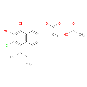 1,2-Naphthalenediol, 3-chloro-4-(1-methyl-2-propenyl)-, diacetate