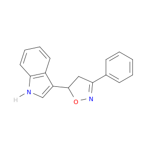 1H-Indole, 3-(4,5-dihydro-3-phenyl-5-isoxazolyl)-