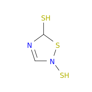 1,2,4-Thiadiazole-5-thiol, 2,5-dihydro-2-mercapto-