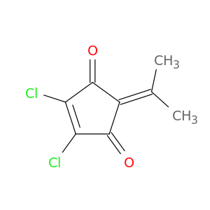 4-Cyclopentene-1,3-dione, 4,5-dichloro-2-(1-methylethylidene)-