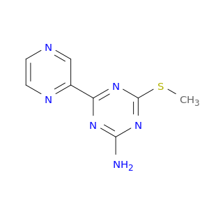 4-(METHYLTHIO)-6-PYRAZIN-2-YL-1,3,5-TRIAZIN-2-AMINE