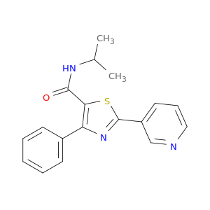 5-Thiazolecarboxamide, N-(1-methylethyl)-4-phenyl-2-(3-pyridinyl)-