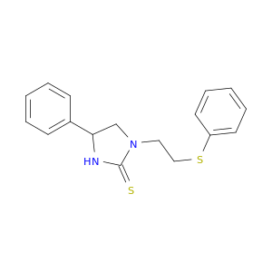 2-Imidazolidinethione, 4-phenyl-1-[2-(phenylthio)ethyl]-
