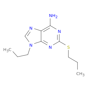 9H-Purin-6-amine, 9-propyl-2-(propylthio)-