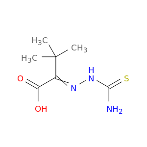 Butanoic acid, 2-[(aminothioxomethyl)hydrazono]-3,3-dimethyl-