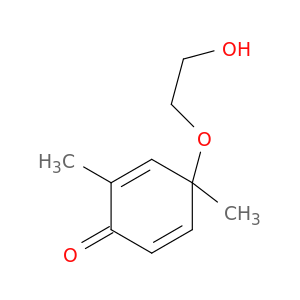 2,5-CYCLOHEXADIEN-1-ONE, 4-(2-HYDROXYETHOXY)-2,4-DIMETHYL-