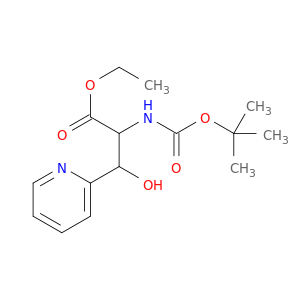 2-吡啶丙酸,α-[[(1,1-二甲基氧基)羰基]氨基]-β-羟基-,乙酯