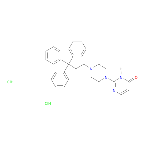 2-[4-(3,3,3-triphenylpropyl)piperazin-1-yl]pyrimidin-4(3h)-one dihydrochloride
