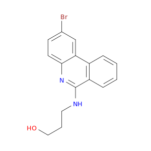 3-[(2-bromophenanthridin-6-yl)amino]propan-1-ol