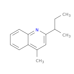 Quinoline, 4-methyl-2-(1-methylpropyl)-