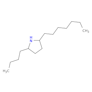 Pyrrolidine, 2-butyl-5-heptyl-