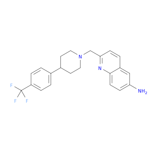6-Quinolinamine, 2-[[4-[4-(trifluoromethyl)phenyl]-1-piperidinyl]methyl]-
