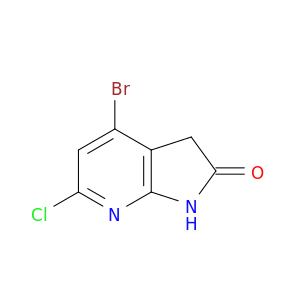 4-溴-6-氯-1,3-二氢-2H-Pyrrolo[2,3-B]吡啶-2-一