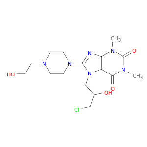 7-(3-chloro-2-hydroxy-propyl)-8-[4-(2-hydroxyethyl)piperazin-1-yl]-1,3-dimethyl-purine-2,6-dione