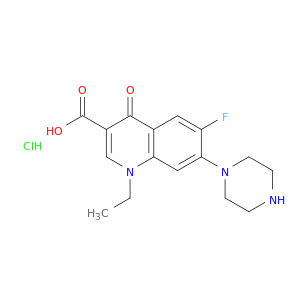 1-乙基-6-氟-1,4-二氢-4-氧代-7-(1-哌嗪基)-3-喹啉羧酸盐酸盐
