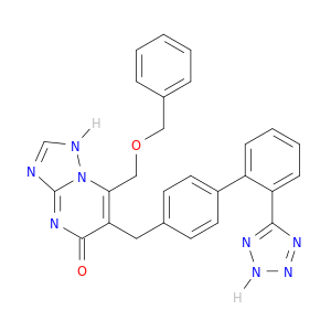 [1,2,4]Triazolo[1,5-a]pyrimidin-5(1H)-one,7-[(phenylmethoxy)methyl]-6-[[2'-(2H-tetrazol-5-yl)[1,1'-biphenyl]-4-yl]methyl]-